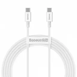 Кабель Baseus Superior Series Fast Charging Cable Type-C to Type-C 100W 2m CATYS-C02 White
