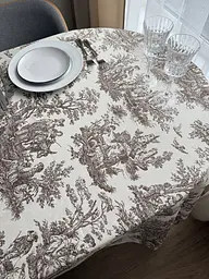 Скатертина столова Ecotton DUCK 150х170 см водовідштовхувальна Italiano бежевий (30497 Beige) (25026) - мініатюра 2