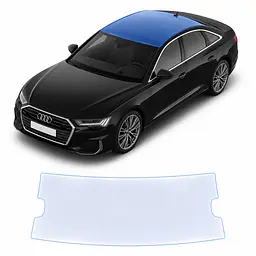 Антигравійна захисна бронеплівка за лекалами для Audi A6 C8 facelift 2023-2025 - зона даху