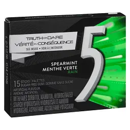 Жувальна гумка Wrigley's 5 GUM Sugar Free Chewing Gum Spearmint-Rain 15 стіков