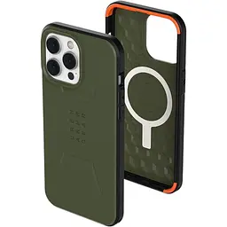 Оригінальний протиударний чохол UAG Civilian MagSafe для iPhone 14 Pro (6.1") Olive (114042117272)