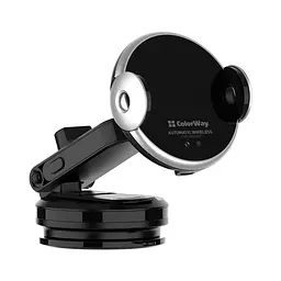 Універсальний автотримач ColorWay AutoSense Car Wireless Charger 15W (Dashboard + Air Vent) (CW-CHAW039Q-BK) - мініатюра 5