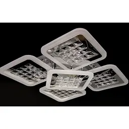 Стельова LED люстра світильник з пультом Linisoln 2723-4+1S CH