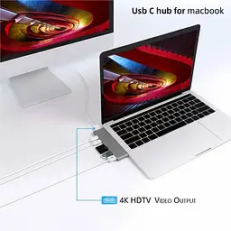 USB-хаб XON SmartHub Pro 7 в 1 (HDMI, SD/TF, 2xType-C, 2xUSB3.0) Сірий (UHCCP074300G 5191) - мініатюра 7