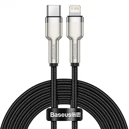 Кабель Baseus Cafule Metal Cable Type-C to Lightning PD 20W 2m CATLJK-B01 Black