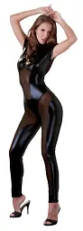 Комбінезон Cottelli Party Jumpsuit Wet Look, XL (чорний)