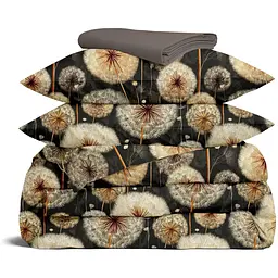 Комплект постільної білизни Cosas Wish flower CS7 Сімейний бежевий (WishFlower_El180x30-60DeepQuartz_160x2)