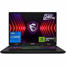 Ноутбук MSI Crosshair 16" FHD+ IPS NVIDIA GeForce RTX 4070 Intel 16-Core i7-14650HX, 64 GB DDR5 RAM, 4 TB SSD, Backlit Keyboard, WiFi 6, Windows 11 Pro D14VGKG-057US ( CUSTOM 64/4TB )