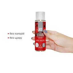 Змазка на водній основі JO H2O — Strawberry Kiss (60 мл) без цукру, рослинний гліцерин - мініатюра 2