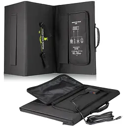 Портативний зарядний пристрій сонячна панель Bresser Mobile Solar Charger 120 Watt USB DC (3810070) - мініатюра 2