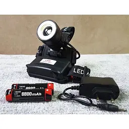 Ліхтар налобний Headlight Police BL-C861 акумуляторний для риболовлі T6+COB 2х18650 - мініатюра 9