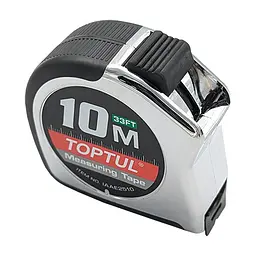 Рулетка професійна 10м*25мм Toptul hoz0014697