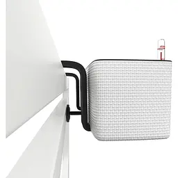 Вазон Lechuza Cube Glossy Triple 40 сірий (13684) - мініатюра 2