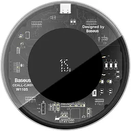 Бездротовий зарядний пристрій Baseus Simple 15W WXJK-BA02 Transparent