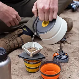 Набір посуду Sea To Summit Frontier UL Collapsible Kettle Cook Set w/Sack (1033-STS ACK025031-122104) - мініатюра 2