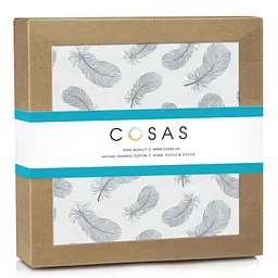 Пелюшки муслінові Cosas Feather 75x75 см, сірі