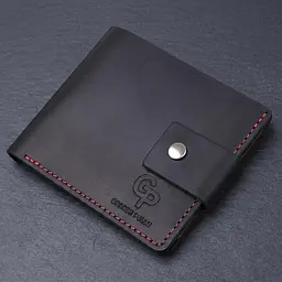Шкіряне матове портмоне унісекс Grande Pelle 11542 чорний