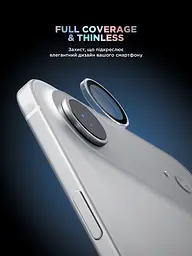 Захисне скло для камери Apple iPhone 17 Air, Supreme BI, прозорий колір, з рамкою, глянцеве скло для захисту лінз, протиударне, прозоре, з клейовим шаром по контуру, не впливає на якість фото, ArmorStandart (ARM86452) - мініатюра 2