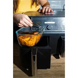 Форма скляна Pyrex Airfryer для аєрогриля прямокутна з ручкою (300U300) - мініатюра 4