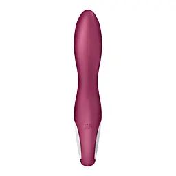 Вібратор Satisfyer Heated Thrill Connect App 20.6 см бордовий - мініатюра 4