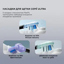 Розумна зубна електрощітка Oclean X Pro 20 Set Electric Toothbrush Black (6970810556964) - мініатюра 2