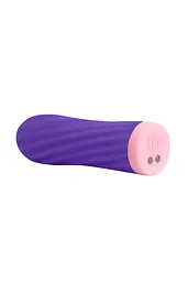 Віброкуля S Pleasures Bullets Twist & Shout Purple, фіолетова, ребриста поверхня, 10 режимів - мініатюра 2