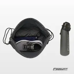 Сумка спортивна для взуття або інвентарю EasyFit чорна - мініатюра 5