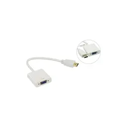 Перехідник ST-Lab HDMI M to VGA F (з кабелями аудіо і живлення від USB) (U-990 white) - мініатюра 3