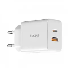 Сетевое зарядное устройство для Baseus Cube Fast Charger C+U 30W Белый (P10111404213-00)
