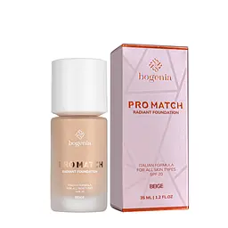 Тональний крем для обличчя Bogenia Pro Match Radiant Foundation (BG609), 003 Beige Бежевий
