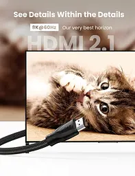 Кабель Ugreen HDMI to HDMI V2.1 Braided Cable 3m HD140 [84346] - мініатюра 7
