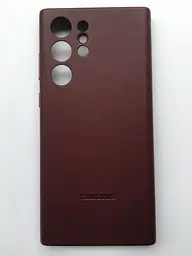 Чохол шкіряний оригінальний Leather Cover EF-VS908LEEGRU для Samsung Galaxy S22 Ultra (6.8") Burgundy - мініатюра 6