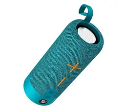 Портативна бездротова Bluetooth-колонка TG-619C з потужним звучанням LED-підсвіткою і ремінцем для перенесення Бірюзовий - мініатюра 3