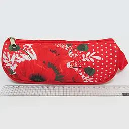 Пенал трикутний Маки, 1 змійка, 22x7x9 см, 16132JO