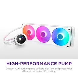 СВО NZXT Kraken Plus RGB V2 360mm White (RL-KR360-W2) - мініатюра 9