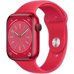 Apple Watch Series 8 GPS, 45mm, (PRODUCT)RED, (PRODUCT)RED Sport Band (Grade C) Seller Refurbished - мініатюра 1