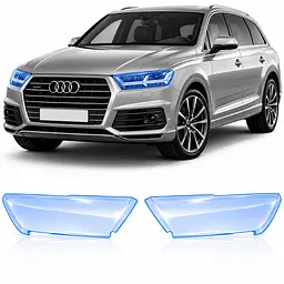 Антигравійна захисна бронеплівка за лекалами для Audi Q7 4M 2015-2019 - оптика (фари та ПТФ)