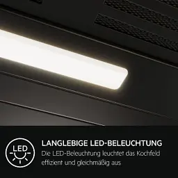 Настінна витяжка AEG DBB 3651 M, нержавіюча сталь, LED-освітлення, 3 швидкості, жировий фільтр, 96 кВт·год/рік - мініатюра 3