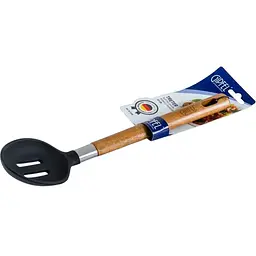 Ложка кухарська Gipfel Treter з прорізами, з дерев'яною ручкою 33 см (2170)
