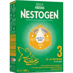 Уцінка. Суха молочна суміш Nestogen 3 з лактобактеріями L. Reuteri 600 г
