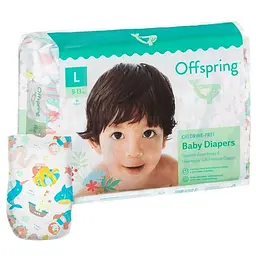 Підгузки Offspring Mystic Water розмір L 9-13 кг 36 шт. (DP-OI-FAT-L36P-MSW)