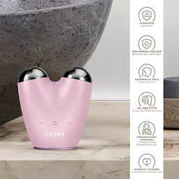 Мікрострумовий підтягувач обличчя GESKE MicroCurrent Face-Lifter 6 в 1 рожевий - мініатюра 5