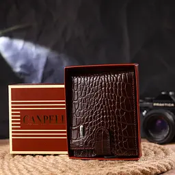 Чоловічий шкіряний гаманець Canpellini 12х9,8х1 см acs0025053 - мініатюра 8
