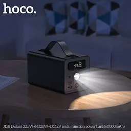 Портативна батарея - зовнішній АКБ Hoco J138 60000 mAh 12в power bank - мініатюра 7