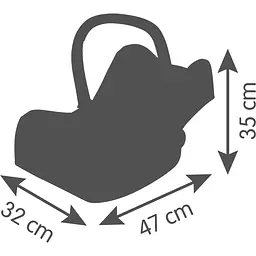 Крісло-переноска для ляльки Smoby Toys Maxi-Cosi 31x48x37 см айворі (7600240244) - мініатюра 3