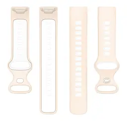 Силіконовий ремінець Primolux Sport для фітнес браслета Fitbit Charge 5/Charge 6 Pink White/розмір М - мініатюра 5