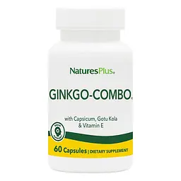 Гінкго Білоба комбо, Ginkgo-Combo, 60 капсул Nature's Plus vit0001771