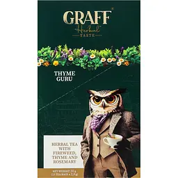 Чай трав'яний Graff  Чебрецевий Гуру Thyme Guru 30 г (15 шт. по 2 г) - мініатюра 3