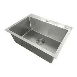 Кухонна мийка з нержавіючої сталі Mixxus MH5843 Micro Decor Ss Color MI8216, Нержавіюча сталь - мініатюра 3