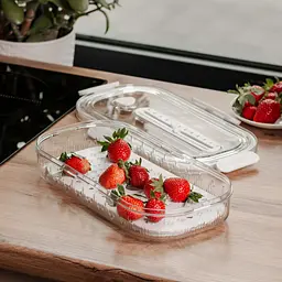 Контейнер для зберігання продуктів 32.5*17.5*6 см, білий Yiwu HP-27-7 - мініатюра 3